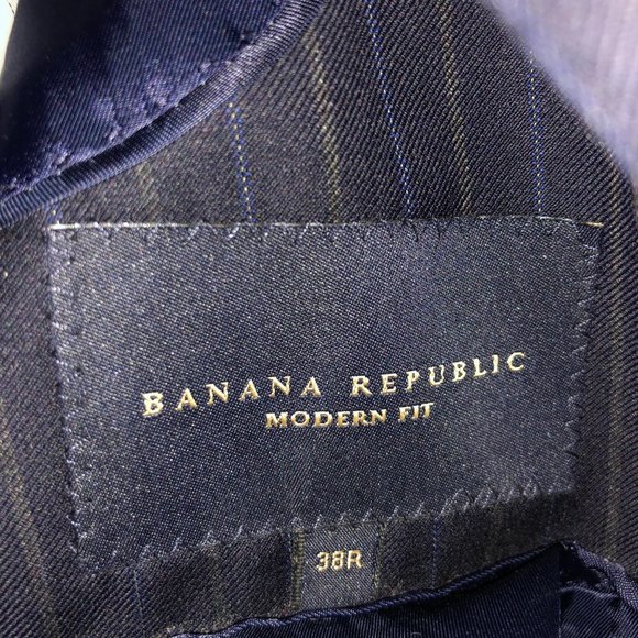 Banana Republic Navy Pinstripe Blazer - Picture 7 of 8